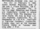 Obit. Lancaster New Era 2/10/1960