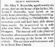 Obituary for Silas Reynolds  'The Aegis' 27 Sep 1901