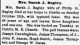 Obit.The Aegis 10/19/1900