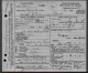 Death Certificate -Susanna Fletcher Gilbert