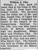 Obit. Midland Journal 5/2/1930