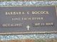 Headstone for Barbara Bocock (nee Eggleston)