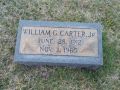 Headstone William Green Carter, Jr., s/o William Green Carter, Sr., s/o George Turner Carter and his first Wife, Martha Susan Green