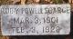 Ruby Powell Scarce-Headstone