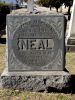 Headstone Col. James Mastin Neal and wife Rose Allen Neal