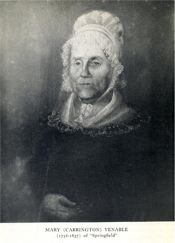 Mary Venable (nee Carrington)